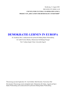 Demokratie-Lernen in Europa Text1