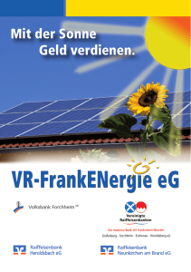 Mit der Sonne Geld verdienen. - vr