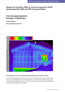 Forschungsprogramm Energie in Gebäuden