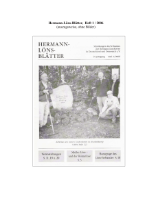 Hermann-L&ouml;ns-Bl&auml;tter, Heft 1 / 2006