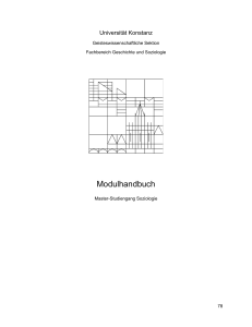 Modulhandbuch - Fachschaft Soziologie Konstanz