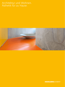 Architektur und Wohnen. &Auml;sthetik f&uuml;r zu Hause.