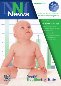 NNI Newsletter 2013: Die ersten 1000 Tage
