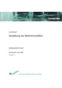 Gestaltung von Wohnimmobilien Leseprobe