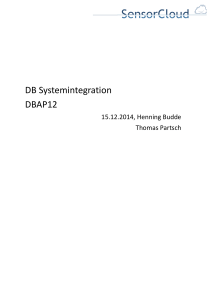 DB Systemintegration auf dem Location Master und in der