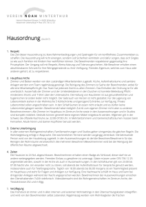 Hausordnung (04.2017) - Verein Noah Winterthur