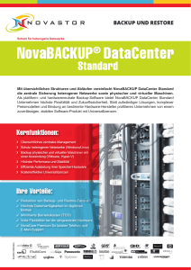 NovaBACKUP® DataCenter