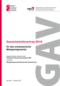 Gesamtarbeitsvertrag 2015