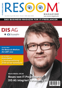 Neues vom IT-Projektmarkt: DIS AG integriert