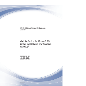 Data Protection for Microsoft SQL Server Installations