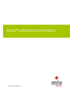 Asta Produktdokumentation