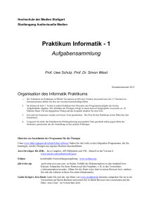 Praktikum Informatik - 1