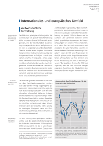 Internationales und europäisches Umfeld