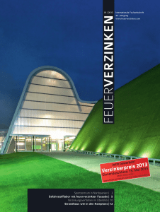 Zeitschrift Feuerverzinken 1-2013
