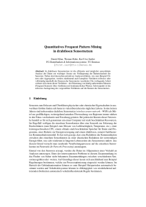 Quantitatives Frequent Pattern Mining in drahtlosen