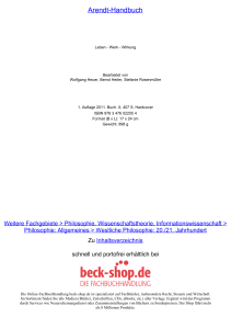 Arendt-Handbuch - ReadingSample - Beck-Shop