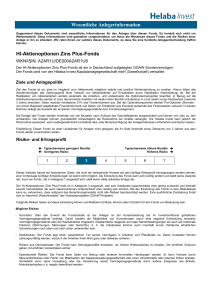 HI-Aktienoptionen Zins Plus-Fonds Wesentliche - Helaba