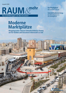 Moderne Marktplätze - Union Investment Real Estate GmbH