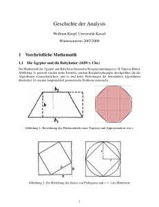 Geschichte der Analysis
