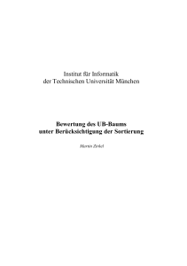 Institut für Informatik der Technischen Universität