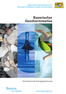 Bayerischer Geothermieatlas - Bayerisches Staatsministerium für