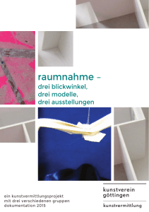 raumnahme - Kunstverein Göttingen