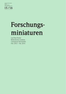 Forschungs miniaturen