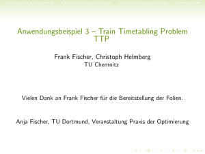 Train Timetabling Problem