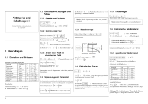 Netzwerke und Schaltungen I 1 Grundlagen