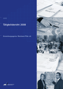2008 Jahresbericht EA - Entwicklungsagentur Rheinland