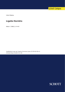 Ligetis Horntrio, Melos 1 (1984)