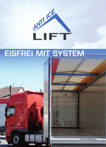 EISFREI MIT SySTEM - Der ANTI ICE LIFT