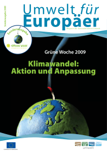 Klimawandel: Aktion und Anpassung