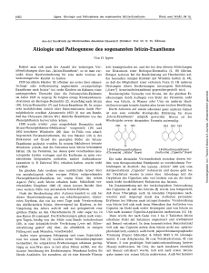 Ätiologie und Pathogenese des sogenannten