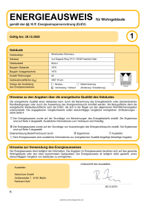 ENERGIEAUSWEIS f&uuml;r Wohngeb&auml;ude