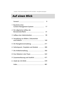 Web Content Management mit PHP und MySQl
