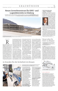 Bündner Tagblatt, 9.4.2015