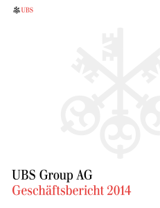 UBS Group AG Geschäftsbericht 2014
