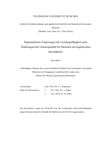 Repräsentieren Änderungen der Leistungsfähigkeit