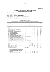 Lehrplan