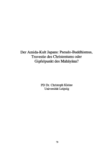 Der Amida-Kult Japans: Pseudo-Buddhismus, Travestie des