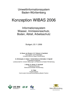 Konzeption WIBAS 2006 - LUBW - Baden