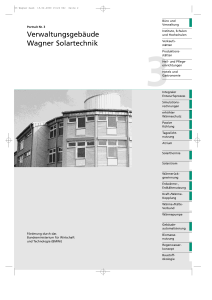Wagner - SolarBau : MONITOR