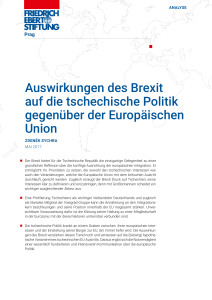 Auswirkungen des Brexit auf die tschechische Politik gegenüber der