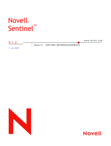 Novell Sentinel-Rerferenzhandbuch