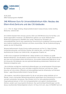 Neubau des Eltern-Kind-Zentrums und des CIO