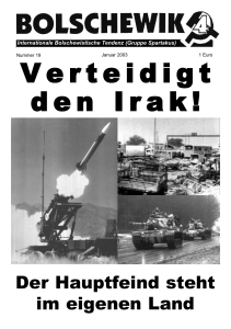 Verteidigt den Irak! - International Bolshevik Tendency