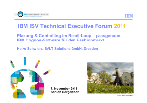 IBM ISV Technical Executive Forum 2011