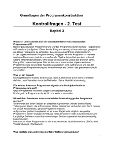 Kontrollfragen - 2. Test