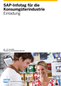 SAP-Infotag f&uuml;r die Konsumg&uuml;terindustrie Einladung
